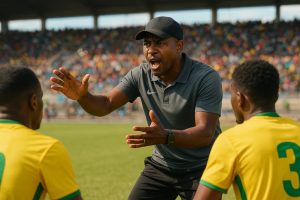 Nauseb Coaching: 7 Amazing Wins Transforming Namibian Football Nauseb Coaching leading his team in an intense football match in Namibia